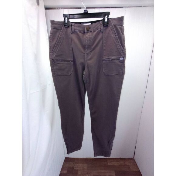 Knox Rose dark brown, mid rise, stretch cargo, pants, jeggings .Size 12 - Picture 2 of 10